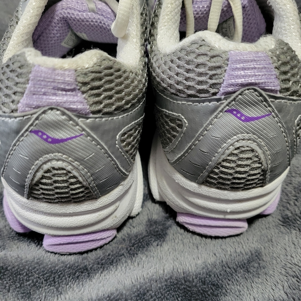 Saucony Women's Athletic Shoes in Silver and Purple - Picture 5 of 7